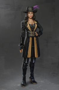 Artists depiction of Anna Reed from the Black Sun series