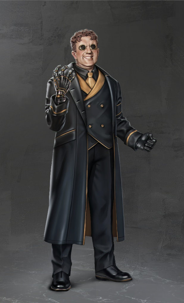 Artists depiction of Maximilan Braun from the Black Sun series