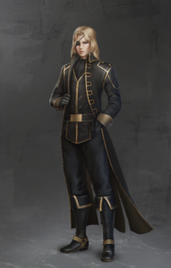 Artists Rendition of Jonathan Flint, Captain of the Black Sun